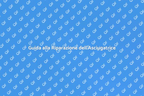 Problemi con l'Asciugatrice? Ecco come Risolverli