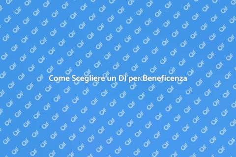 Prenotare un DJ per Concerto Beneficenza