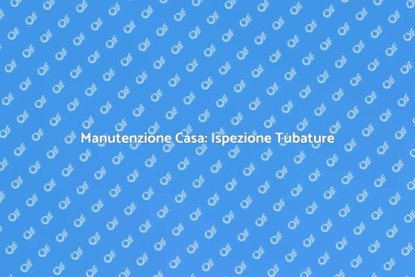Ispezione Tubature: Proteggi la Casa