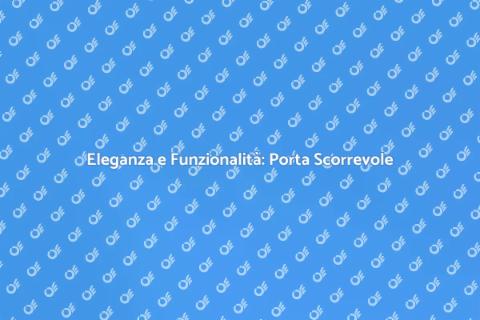 Porta Scorrevole Minimalista: Eleganza