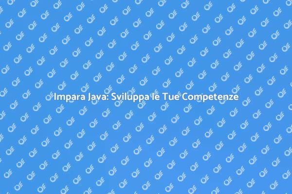 Corsi di Programmazione in Java