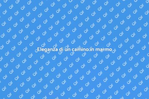 Camino in marmo con basamento elegante