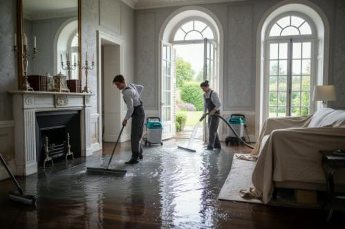 rimuovere l'acqua dopo un allagamento