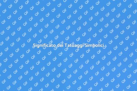 Tatuaggio Simbolico: Significato Profondo