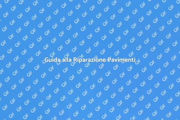 Ripristina la Tua Pavimentazione Oggi!