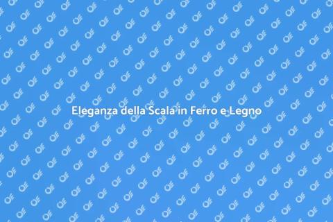 Scala in Ferro con Gradini in Legno