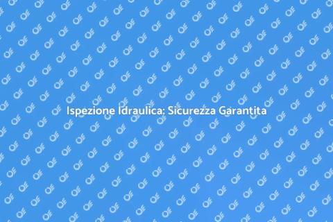 Ispezione Idraulica Completa Necessaria