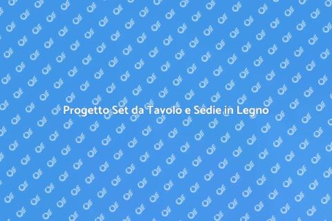 Set da Tavolo e Sedie per Terrazzo