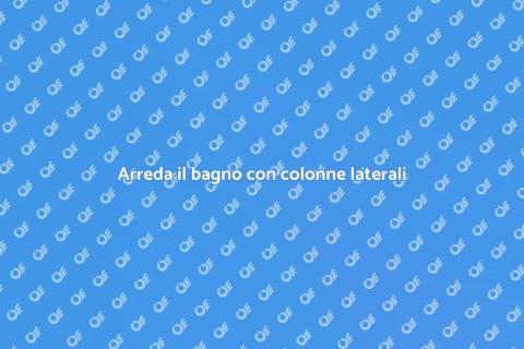 Mobile bagno con colonne laterali