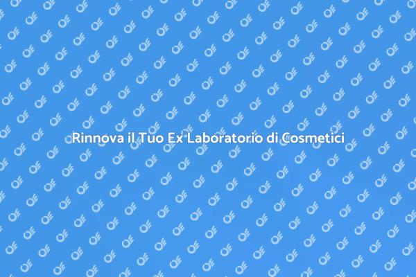 Svuota e Rinnova il Tuo Laboratorio