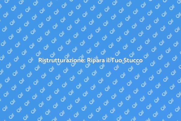 Rinnova il Tuo Spazio con Stucco