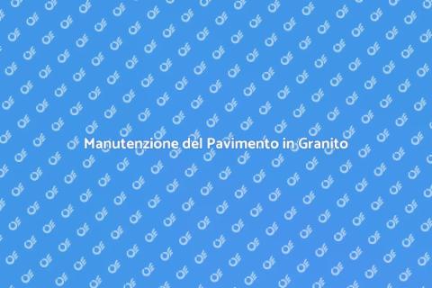 Riparare il Pavimento in Granito