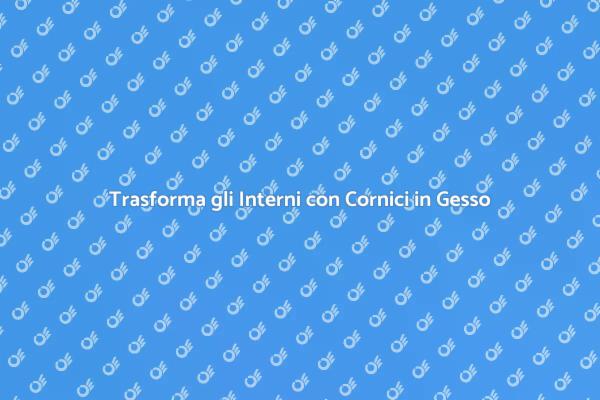 Cornici in Gesso: Stile Unico per Casa