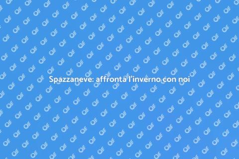 Spazzaneve: il tuo alleato in inverno