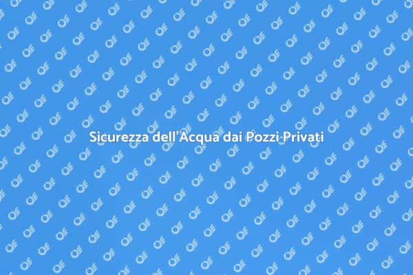 Monitoraggio dell'Acqua dai Pozzi