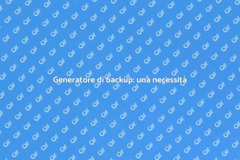 Installare un generatore di backup