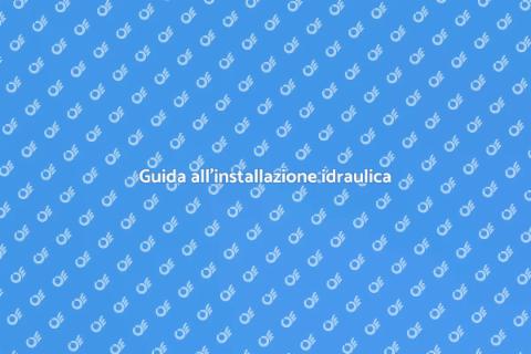 Impianto idraulico in un nuovo edificio