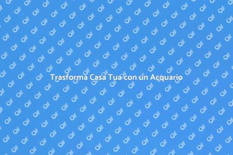 Consulenza Acquario per Casa Tua
