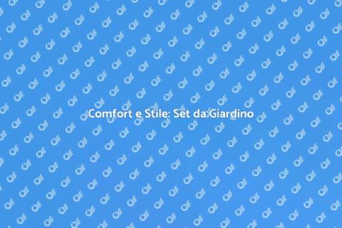Set Relax in Legno per Giardino