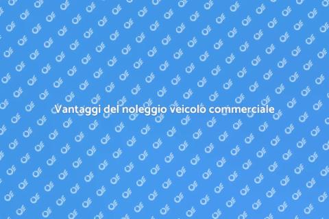 Noleggiare veicolo commerciale per lavoro