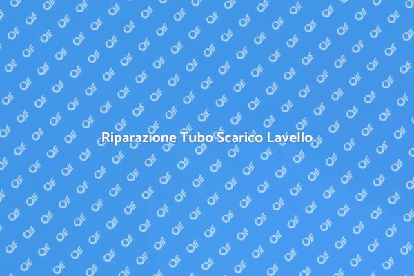 Manutenzione Tubo Scarico Lavello