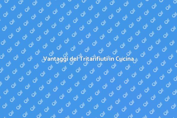 Tritarifiuti: Soluzione per la Cucina