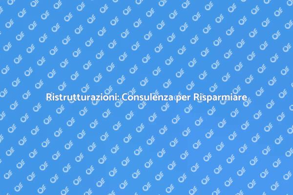 Ottimizza i Costi della Tua Ristrutturazione
