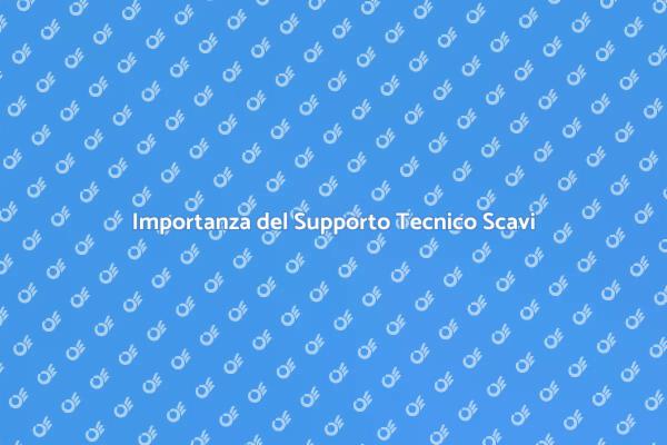 Scavi: il Ruolo del Supporto Tecnico