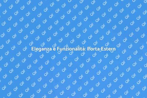 Porta in Legno Esterna: Eleganza e Sicurezza