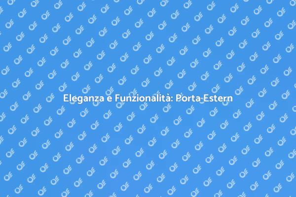 Porta in Legno: Stile e Sicurezza
