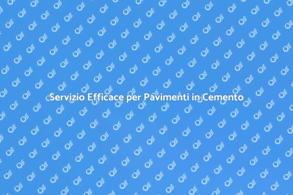 Riscopri il Tuo Pavimento in Cemento