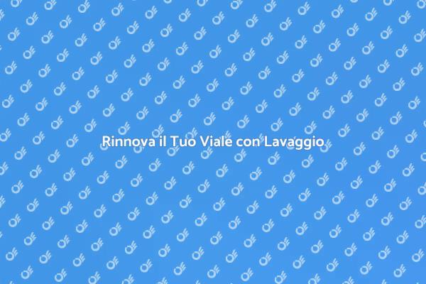 Rinnova il Tuo Viale con la Pressione