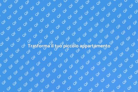 Ristrutturare appartamento piccolo