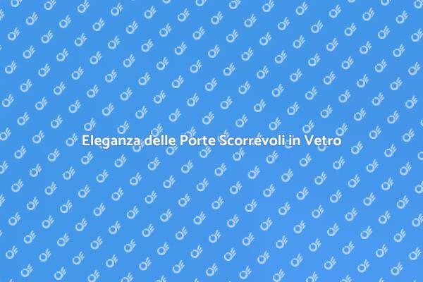 Design Funzionale con Porte Scorrevoli