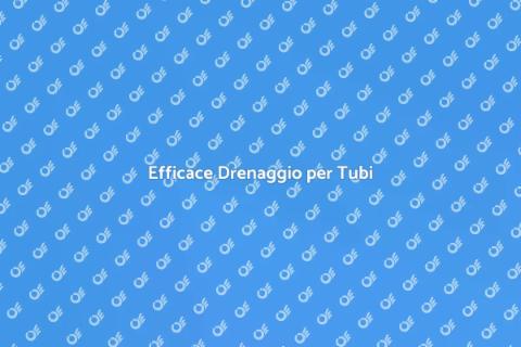 Potenziare Drenaggio per Tubi