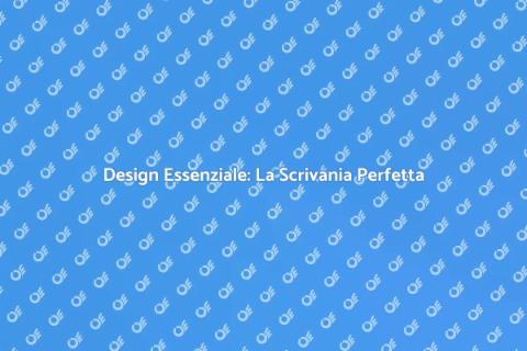 Scrivania in Stile Minimalista