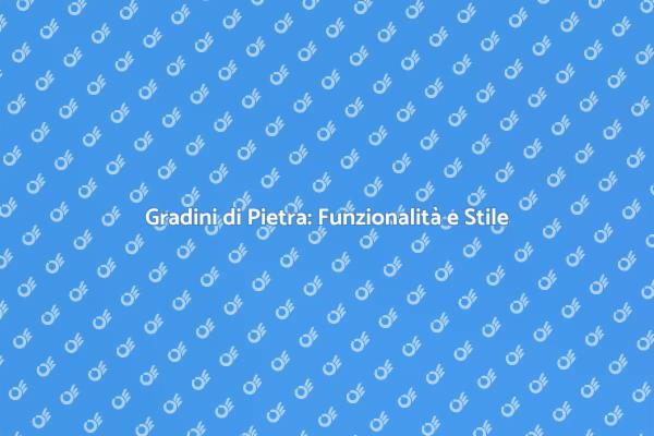 Gradini di Pietra: Soluzione Elegante