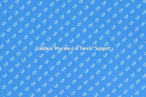 Caldaia a Metano: Murale o a Terra?