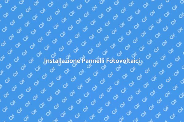 Sostenibilità con Pannelli Fotovoltaici