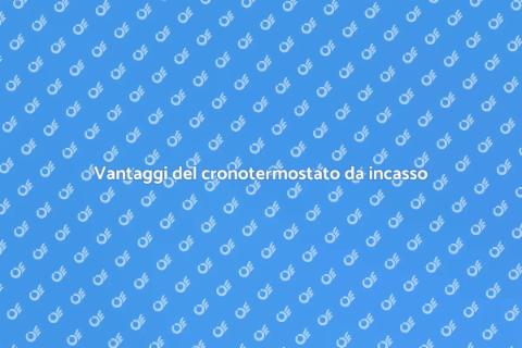 Cronotermostato da incasso per ambienti