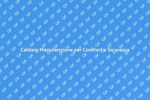 Manutenzione Caldaia: Comfort e Sicurezza