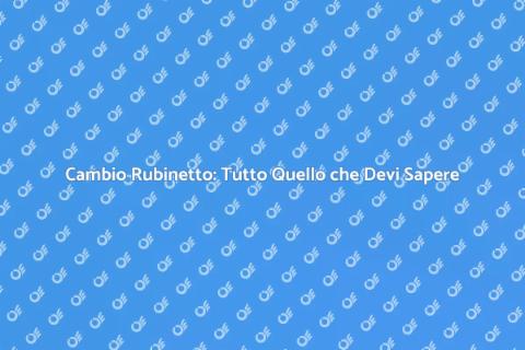 Sostituire il Rubinetto: Guida Pratica
