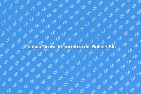 Bollino Blu Caldaia: Sicurezza Garantita