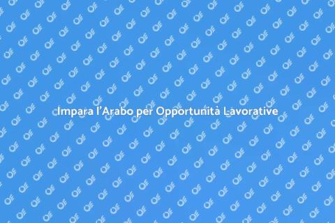 Corso di Arabo per Scopi Professionali