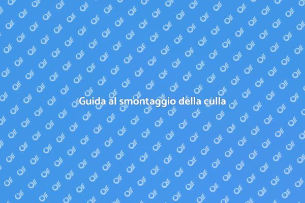 Come smontare una culla trasformabile