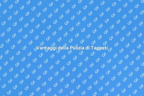 Pulizia Tappeti: Vantaggi e Servizi