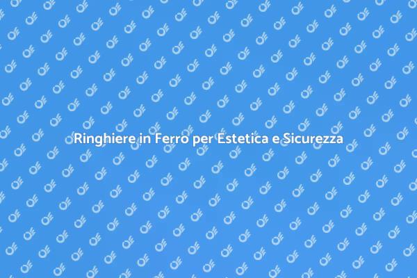 Migliora la Sicurezza con Ringhiere Decorative