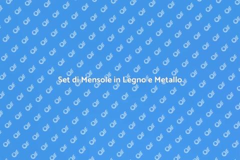 Mensole in Legno e Metallo per Spazi