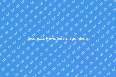 Assistenza Sgombero Neve Invernale