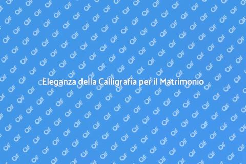 Calligrafia per un Matrimonio Invernale